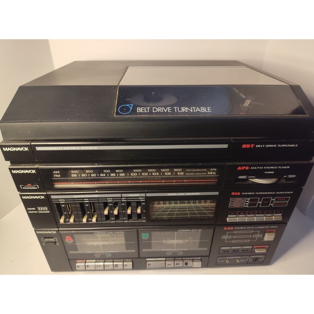 Magnavox Model MX 1810 Integrated Stereo Belt Drive FULLY TESTED